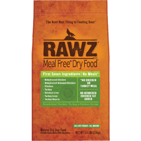 RAWZ Dehydrated Chicken, Turkey & Chicken Recipe Dog Food 脫水雞肉、火雞及雞肉配方狗糧配方 20lb